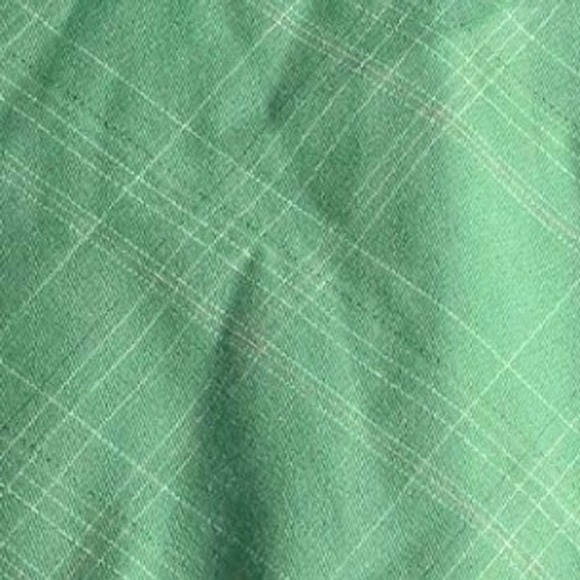 VTG CHERISH Women's a-line skirt beltloops zipper rayon blend shamrock green L - Picture 4 of 5